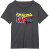 imageMarvel SpiderMan Amazing Dad Comic Book Fathers Day TShirtDark Heather Grey