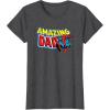 imageMarvel SpiderMan Amazing Dad Comic Book Fathers Day TShirtDark Heather Grey