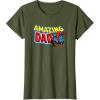 imageMarvel SpiderMan Amazing Dad Comic Book Fathers Day TShirtOlive Green