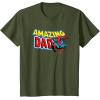 imageMarvel SpiderMan Amazing Dad Comic Book Fathers Day TShirtOlive Green