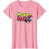 imageMarvel SpiderMan Amazing Dad Comic Book Fathers Day TShirtPink