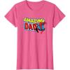 imageMarvel SpiderMan Amazing Dad Comic Book Fathers Day TShirtPink Heather