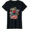 imageMarvel SpiderMan Amazing Dad Fathers Day TShirtBlack