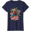 imageMarvel SpiderMan Amazing Dad Fathers Day TShirtNavy Blue