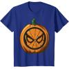 imageMarvel SpiderMan Halloween Pumpkin TShirtRoyal Blue