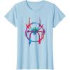 imageMarvel SpiderMan Into the SpiderVerse Rainbow Icon TShirtBaby Blue