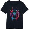 imageMarvel SpiderMan Into the SpiderVerse Rainbow Icon TShirtBlack