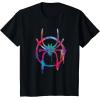 imageMarvel SpiderMan Into the SpiderVerse Rainbow Icon TShirtBlack