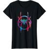 imageMarvel SpiderMan Into the SpiderVerse Rainbow Icon TShirtBlack