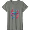 imageMarvel SpiderMan Into the SpiderVerse Rainbow Icon TShirtOlive Heather