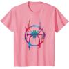 imageMarvel SpiderMan Into the SpiderVerse Rainbow Icon TShirtPink