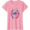 imageMarvel SpiderMan Into the SpiderVerse Rainbow Icon TShirtPink