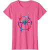 imageMarvel SpiderMan Into the SpiderVerse Rainbow Icon TShirtPink Heather