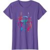 imageMarvel SpiderMan Into the SpiderVerse Rainbow Icon TShirtPurple Heather