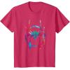 imageMarvel SpiderMan Into the SpiderVerse Rainbow Icon TShirtRed Heather