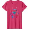 imageMarvel SpiderMan Into the SpiderVerse Rainbow Icon TShirtRed Heather