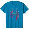 imageMarvel SpiderMan Into the SpiderVerse Rainbow Icon TShirtSapphire Blue