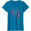 imageMarvel SpiderMan Into the SpiderVerse Rainbow Icon TShirtSapphire Blue