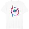 imageMarvel SpiderMan Into the SpiderVerse Rainbow Icon TShirtWhite
