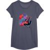 imageMarvel SpiderMan Miles Morales 8th Birthday Graphic TShirtHeather Blue