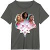 imageMarvel Studios The Marvels Carol Monica Kamala Power Icon TShirtAsphalt Grey