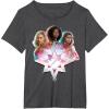 imageMarvel Studios The Marvels Carol Monica Kamala Power Icon TShirtDark Heather Grey