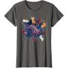 imageMarvel Studios The Marvels Goose ampamp Flerkittens in Space Cute TShirtAsphalt Grey