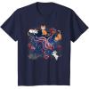 imageMarvel Studios The Marvels Goose ampamp Flerkittens in Space Cute TShirtNavy Blue