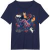 imageMarvel Studios The Marvels Goose ampamp Flerkittens in Space Cute TShirtNavy Blue
