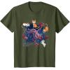 imageMarvel Studios The Marvels Goose ampamp Flerkittens in Space Cute TShirtOlive Green