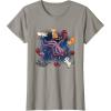 imageMarvel Studios The Marvels Goose ampamp Flerkittens in Space Cute TShirtSlate Grey