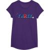 imageMarvel Super Heroes SpiderMan Numbers 3 Three 3rd Birthday TShirtPurple