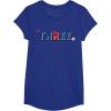 imageMarvel Super Heroes SpiderMan Numbers 3 Three 3rd Birthday TShirtRoyal Blue