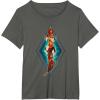 imageMarvel The Marvels Photon Captain Marvel Ms Marvel Diamond TShirtAsphalt Grey