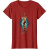 imageMarvel The Marvels Photon Captain Marvel Ms Marvel Diamond TShirtCranberry Red