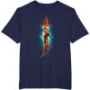 imageMarvel The Marvels Photon Captain Marvel Ms Marvel Diamond TShirtNavy Blue