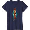 imageMarvel The Marvels Photon Captain Marvel Ms Marvel Diamond TShirtNavy Blue