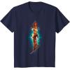 imageMarvel The Marvels Photon Captain Marvel Ms Marvel Diamond TShirtNavy Blue