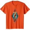 imageMarvel The Marvels Photon Captain Marvel Ms Marvel Diamond TShirtOrange