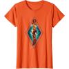 imageMarvel The Marvels Photon Captain Marvel Ms Marvel Diamond TShirtOrange