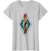 imageMarvel The Marvels Photon Captain Marvel Ms Marvel Diamond TShirtSilver Grey