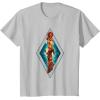 imageMarvel The Marvels Photon Captain Marvel Ms Marvel Diamond TShirtSilver Grey