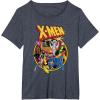 imageMarvel XMen Animated Series Retro 90s TShirtHeather Blue