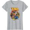 imageMarvel XMen Animated Series Retro 90s TShirtHeather Grey