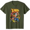 imageMarvel XMen Animated Series Retro 90s TShirtOlive Green