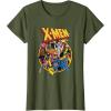 imageMarvel XMen Animated Series Retro 90s TShirtOlive Green