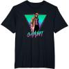 imageMarvel XMen Gambit Epic Neon 80s Style Retro Portrait TShirtBlack