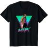 imageMarvel XMen Gambit Epic Neon 80s Style Retro Portrait TShirtBlack