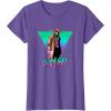 imageMarvel XMen Gambit Epic Neon 80s Style Retro Portrait TShirtPurple Heather