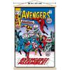 imageTrends International Marvel Comics  Avengers 82 Wall Poster with Magnetic Frame 34L x 224W Print and Black Hanger BundlePrint and Beechwood Hanger Bundle